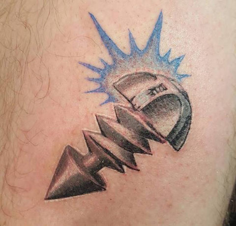 color tattoo, mixed style tattoo