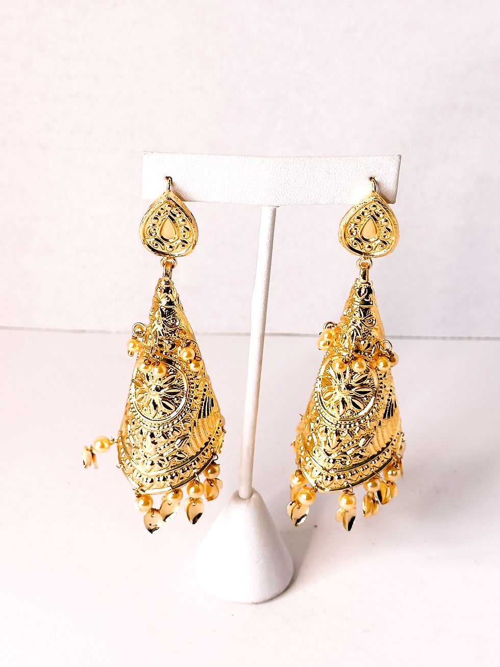 Golden Dangling Earrings [Long Jhumki]