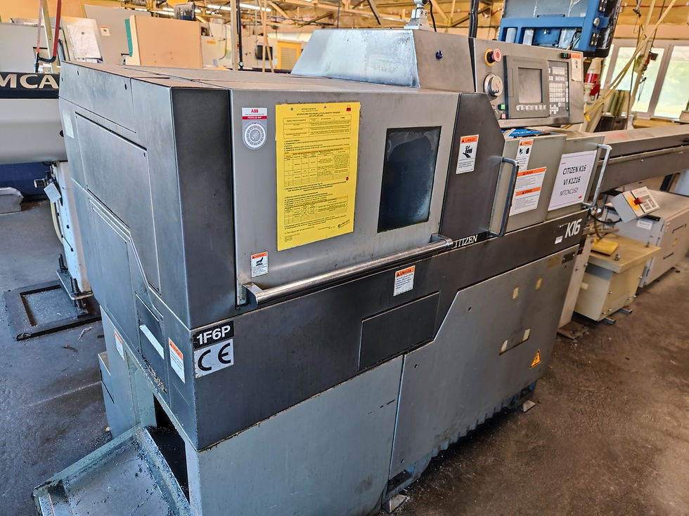 2005 Citizen K16 Çift Spindle, FANUC İşletim Sistemi, Canlı Takımlı