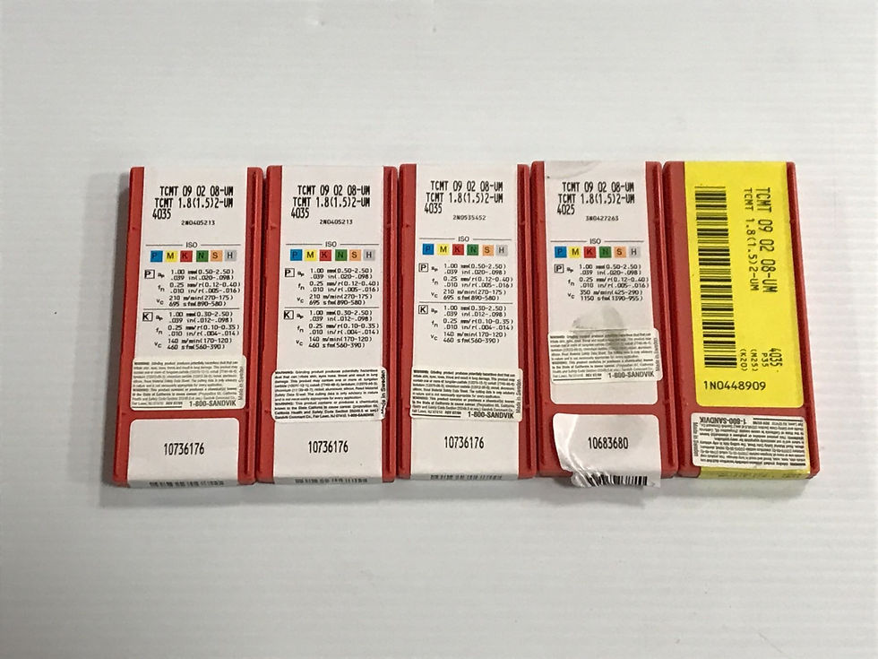 Küçük resim: 11217 50 Adet Sandvik TCMT090208 Carbide Insert TCMT 1.8(1.5)2-UM