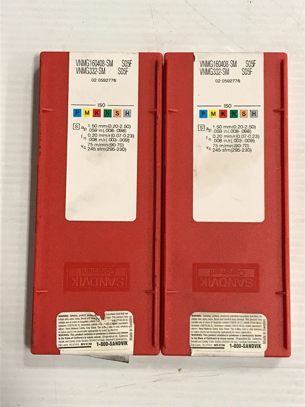 Küçük resim: 11198 20 Adet Sandvik VNMG160408 Carbide Insert VNMG 332-SM S05F
