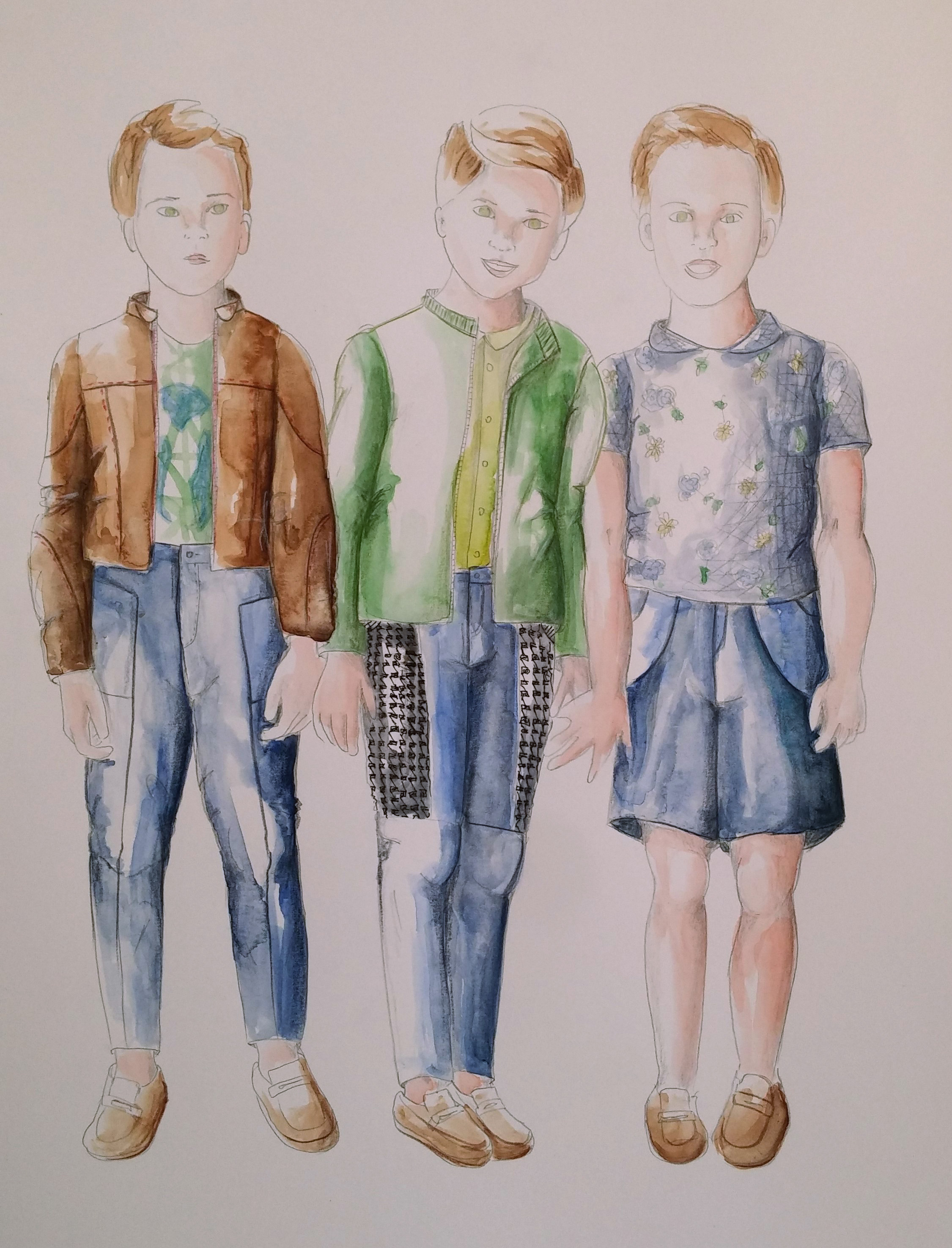 Fashion illustrations - Boys