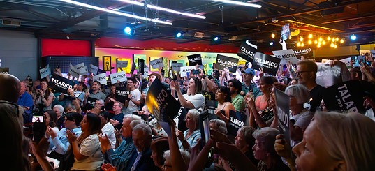Broad Overview_James Talarico Dallas, Tx rally crowd growers cheer as Talarico enters the
