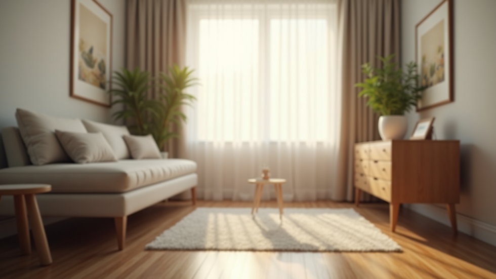 Eye-level view of a calm therapy room with a comfortable chair and soft lighting