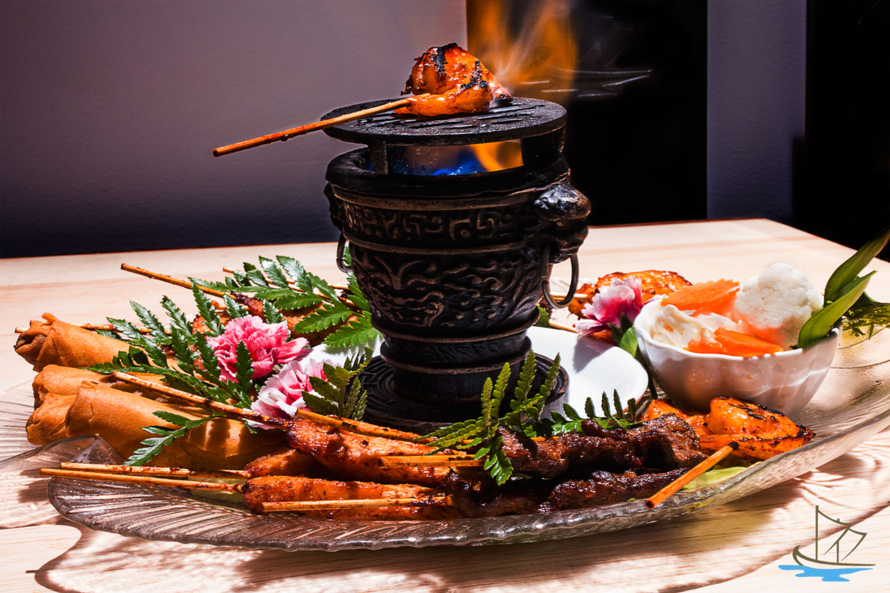 Arranged Food and Objects