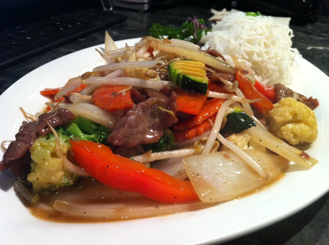 Arranged Food and Objects