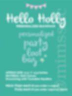 Hello Holly Canvas bag