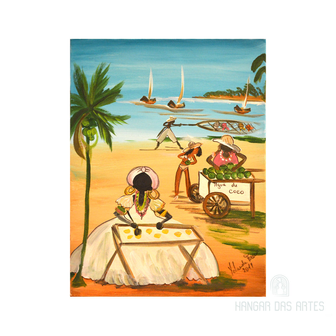 Tela Tabuleiro da Baiana 30X40 - Yolanda Freire