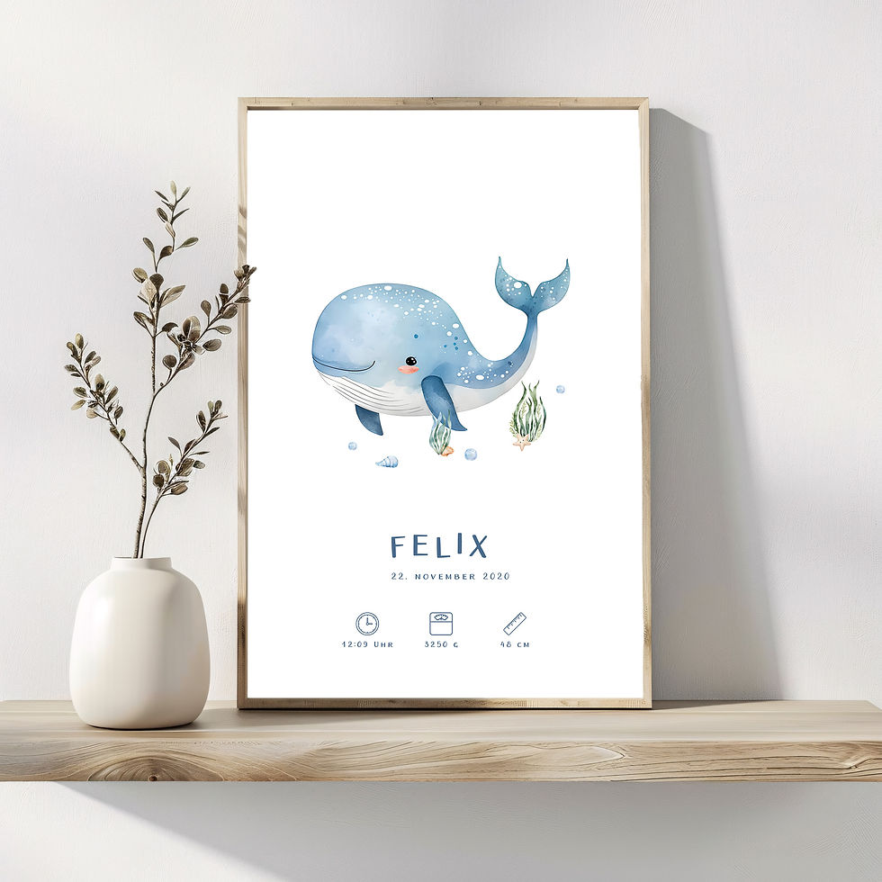Miniaturbild: Geburtsposter personalisiert