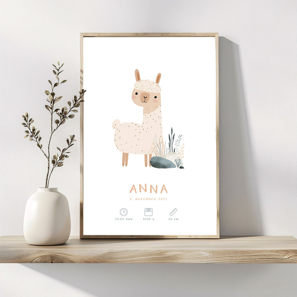Miniaturbild: Geburtsposter personalisiert