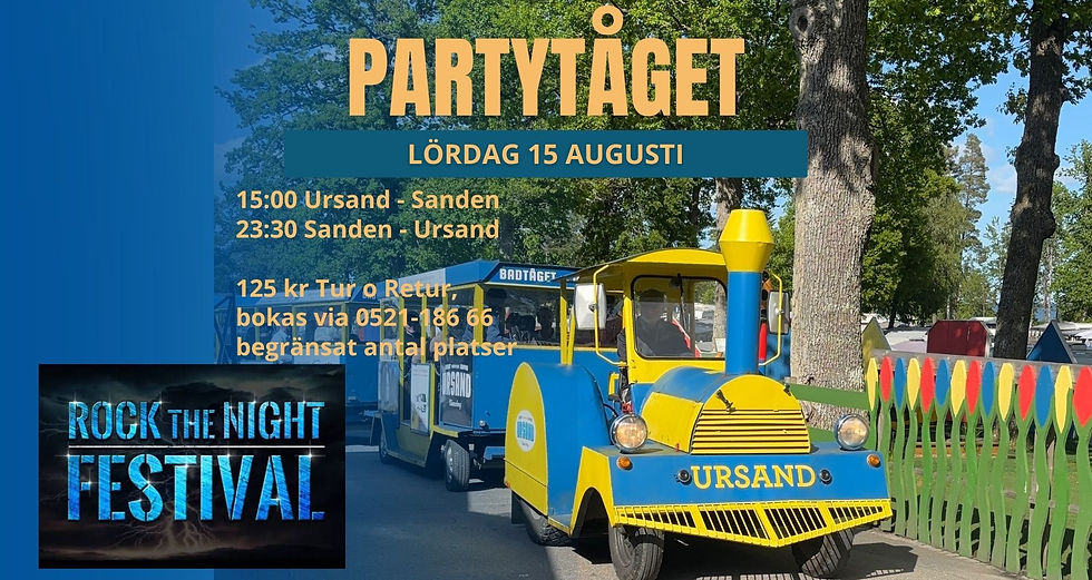 Åk med tåget till Rock the night festival