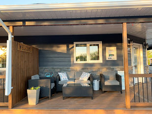 Railings complete on Unit #5 and Wrap Around Deck