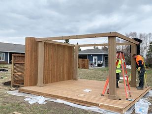 Gazebo in Central Courtyard Completed