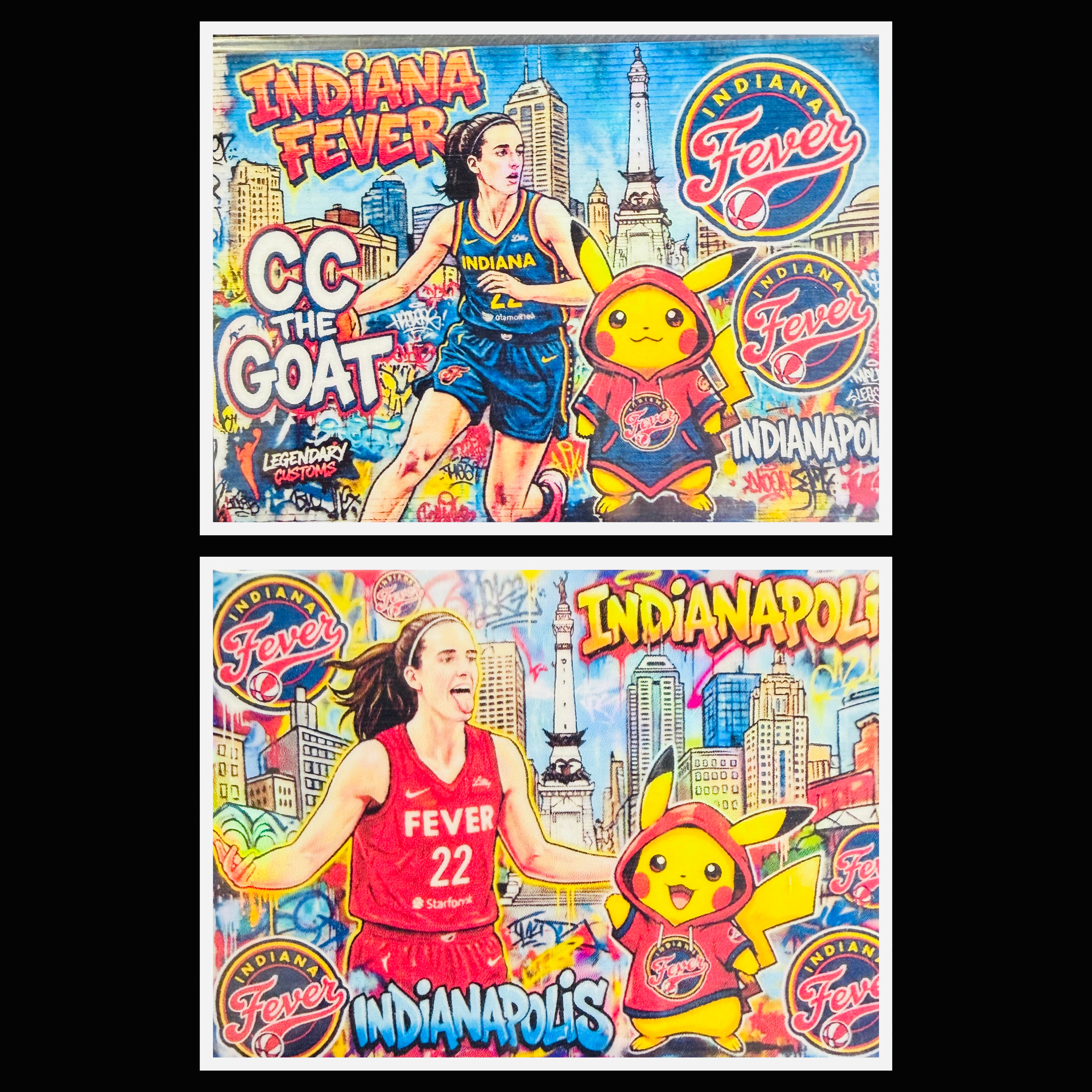 WNBA DUAL SIDED CUSTOM REFRACTOR CARDS