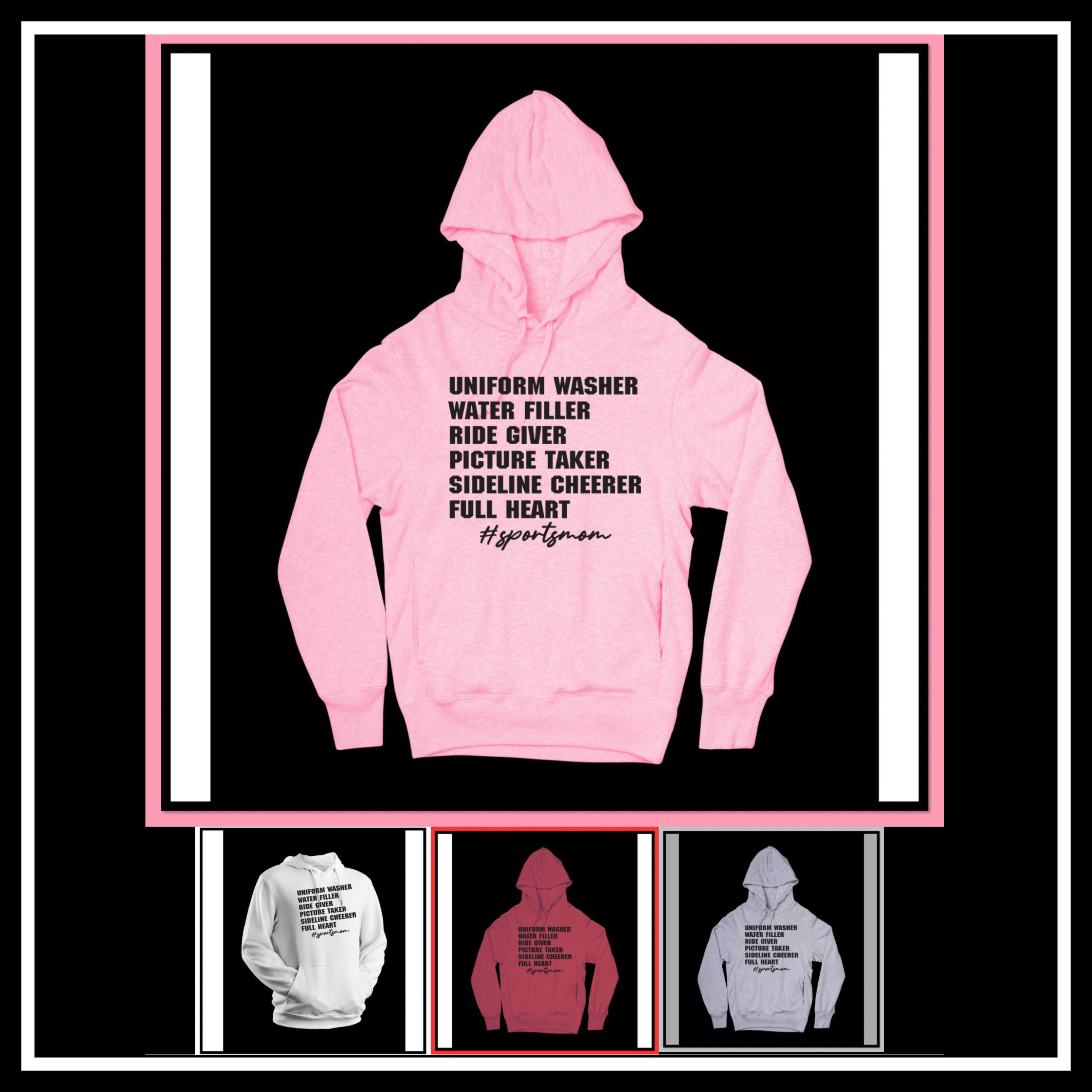 UNIFORM WASHER, RIDE GIVER/#SPORTSMOM