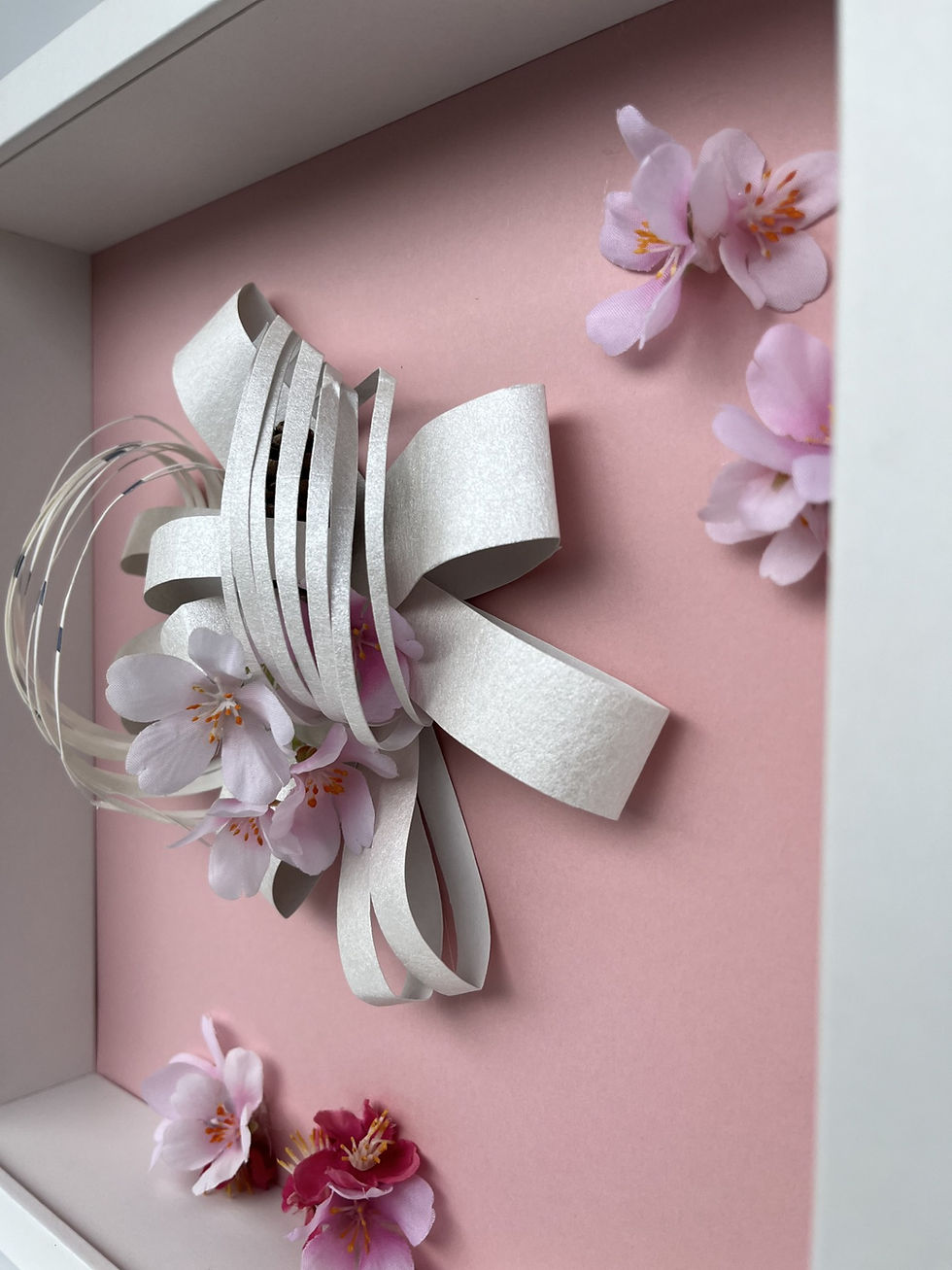 Thumbnail: Luxury ArtEssence wall art made from eco-friendly materials, faux cherry blossoms, and natural pinecone for refined spaces.