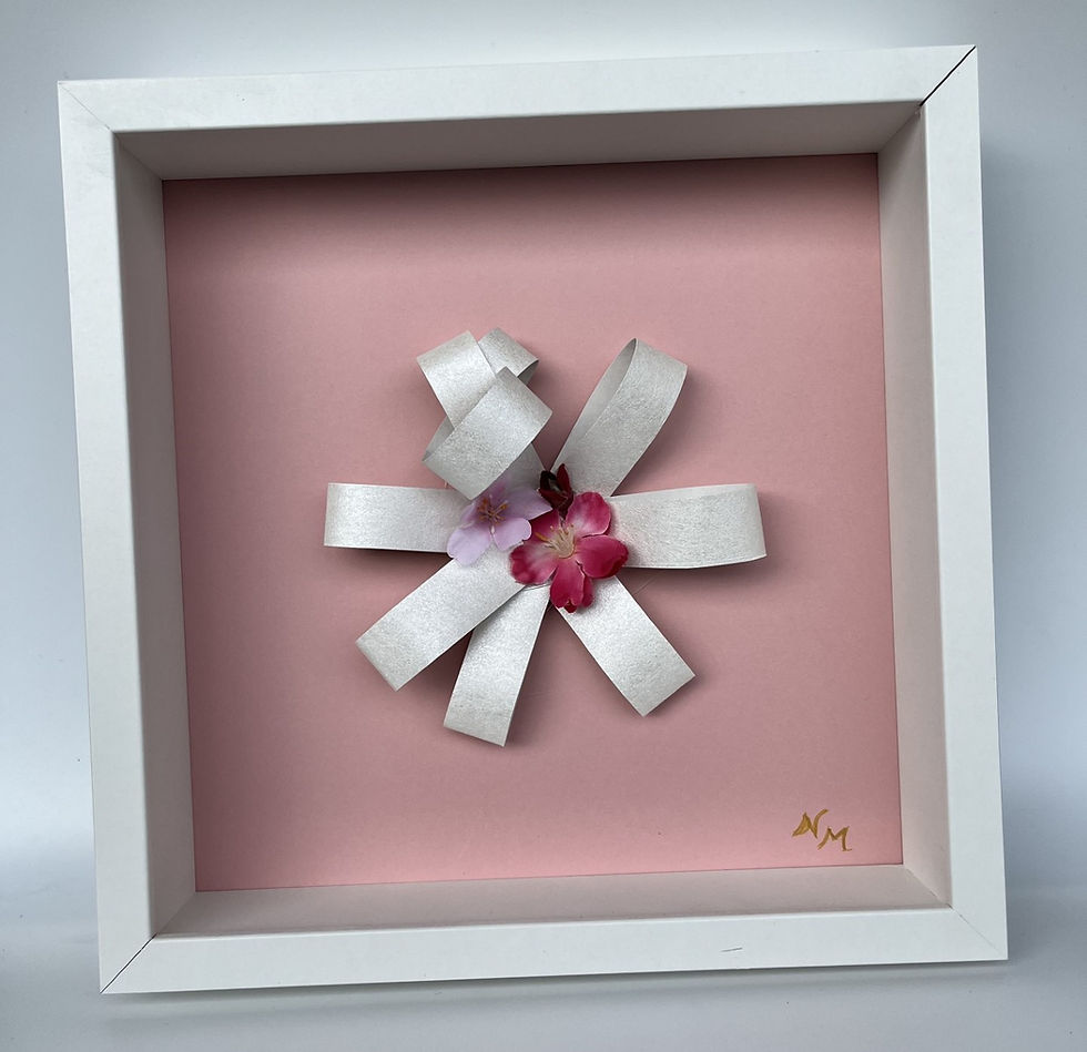 Thumbnail: 3D wall art by Nekane Munoz with wallpaper flower and floral accents for elegant modern interiors.