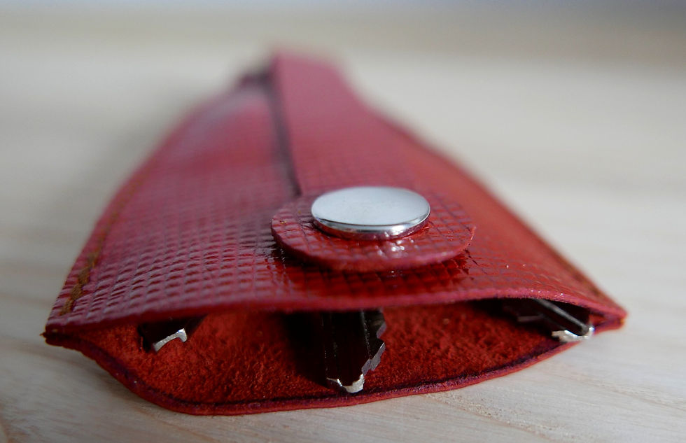 Miniature : Pochette à clef en cuir porte-clé