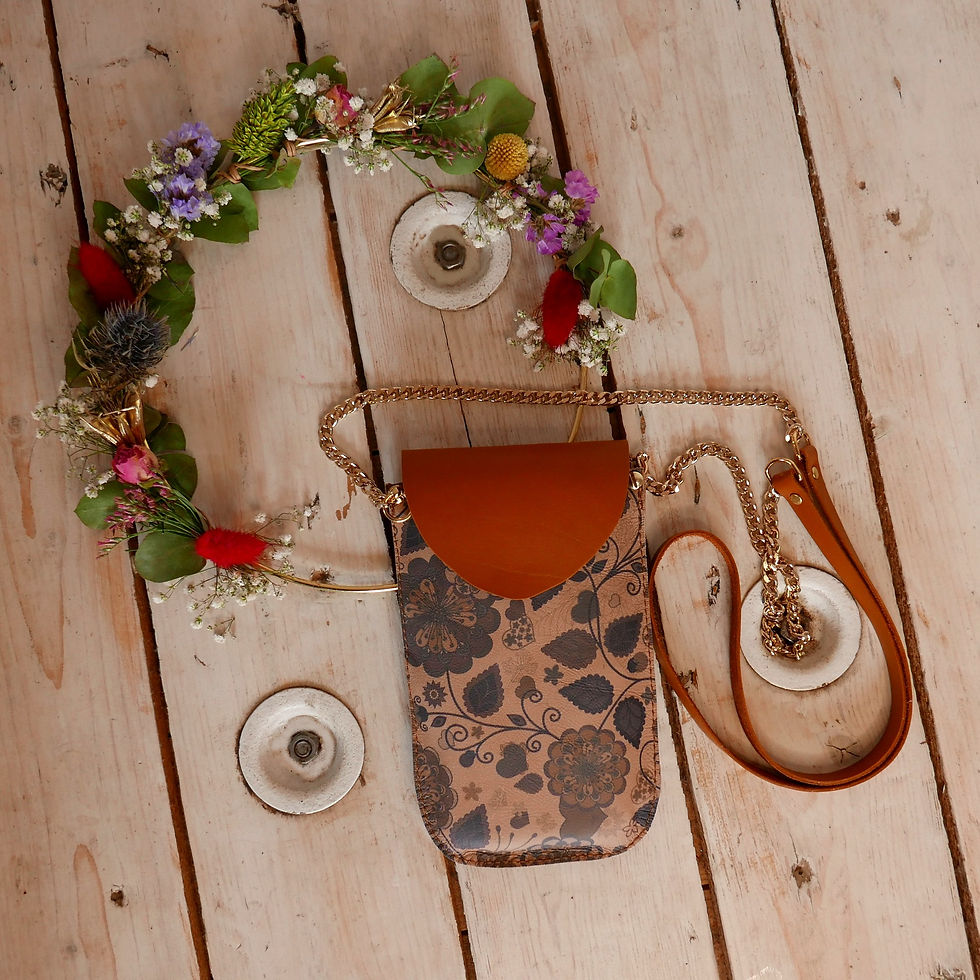 Pochette de téléphone en cuir