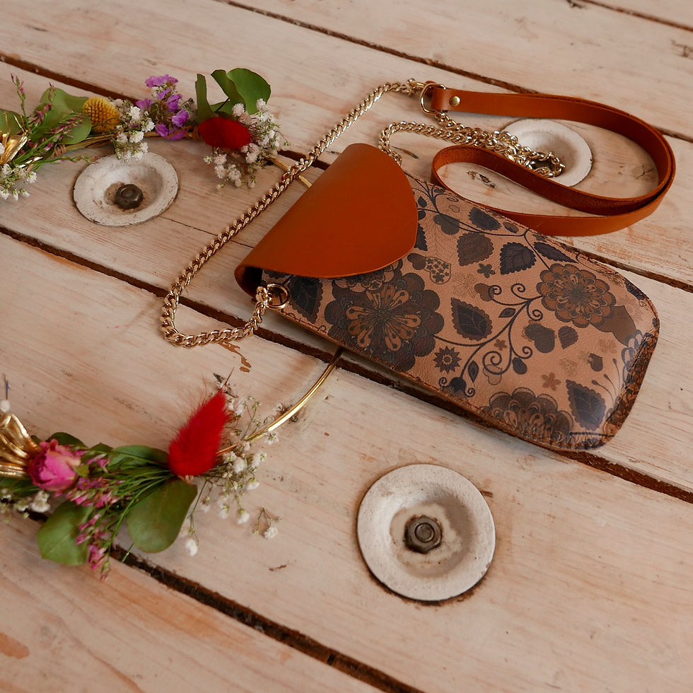 Miniature : Pochette de téléphone en cuir