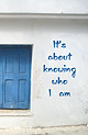 It's about knowing who I am - (Front and