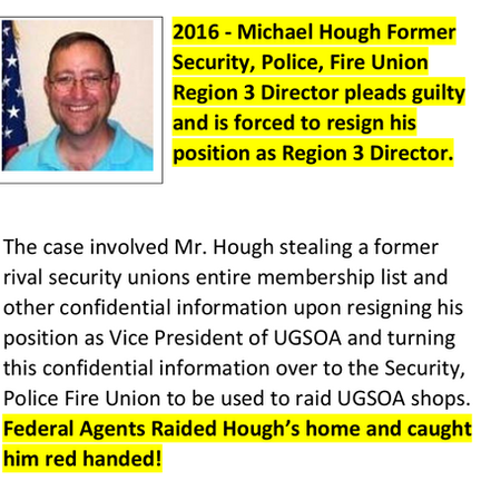Former SPFPA Region 3 Director Pleads Guilty and is forced to resign his position as SPFPA Region 3 Director.