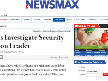 Feds Investigate SPFPA Security Union Leader President David L. Hickey