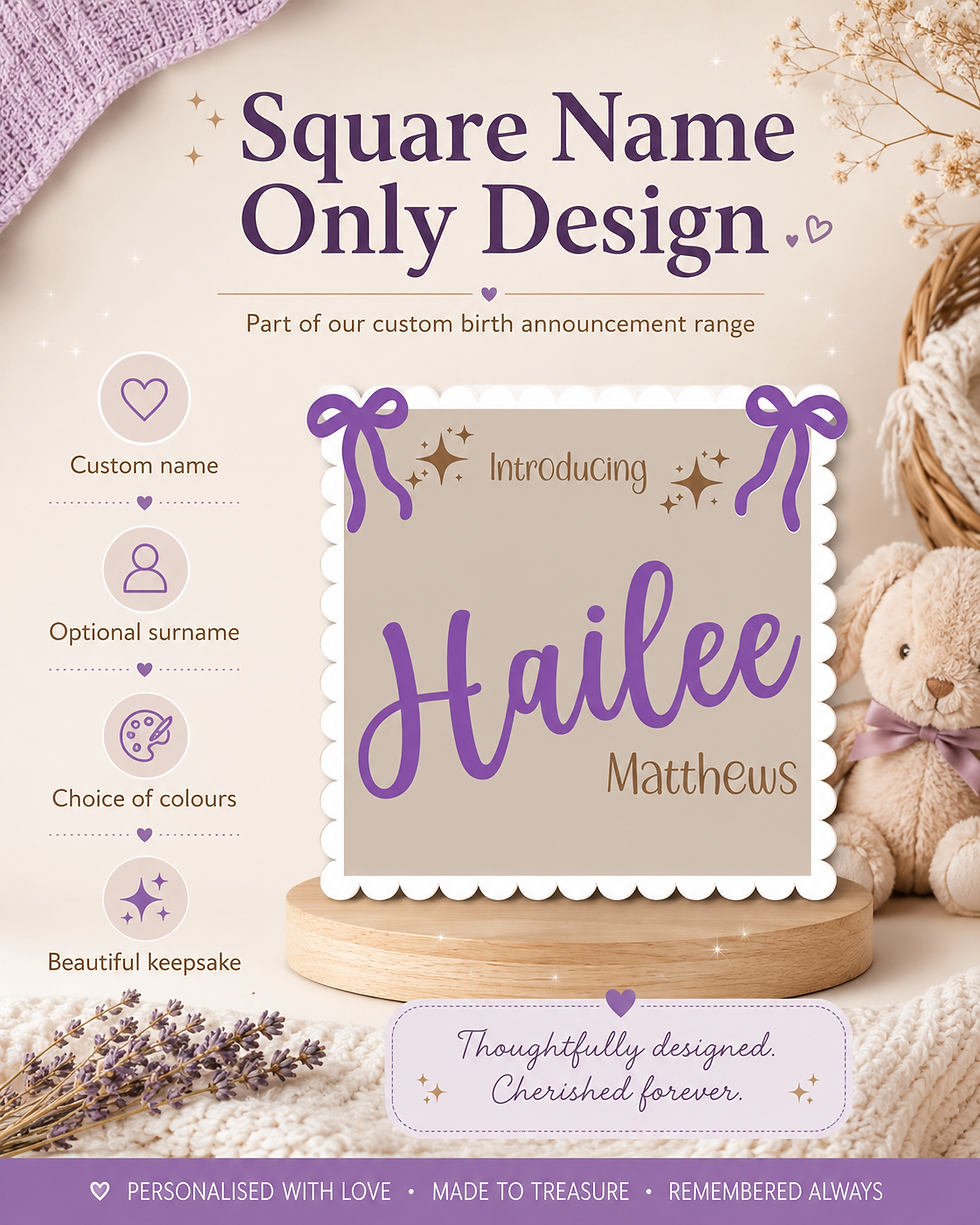 Thumbnail: Birth Announcement Plaques