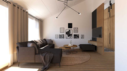 Living room 3D render