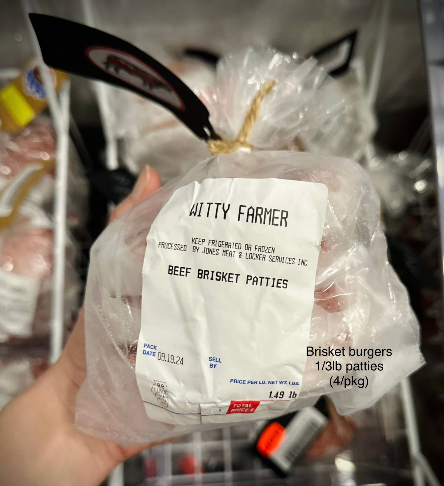 Beef Brisket Burgers 1\3lb (4)