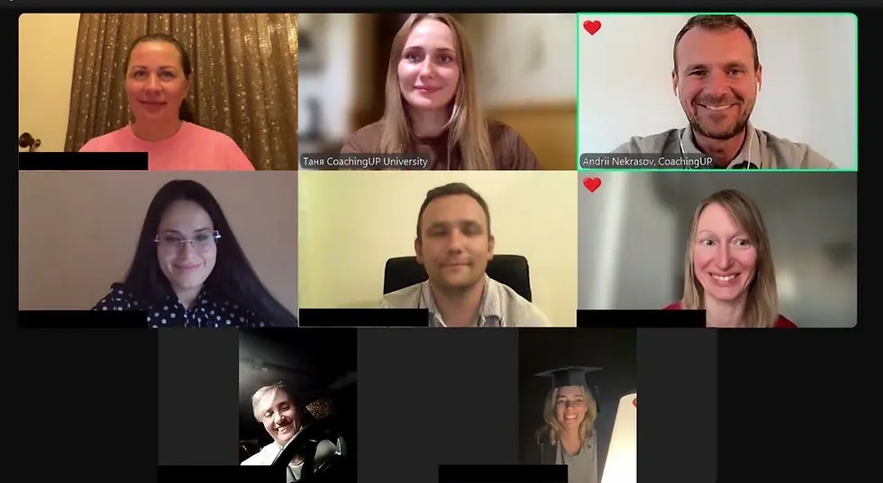 “საერთაშორისო დონის ჯგუფური ქოუჩინგის” კურსის 1-ლი ნაკრების ფინალი COACHING.UP-ში