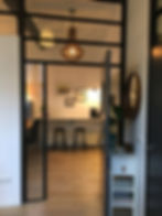 Bar kitchen view from b/room