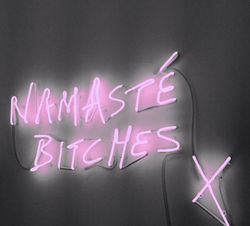 namaste bitches pink