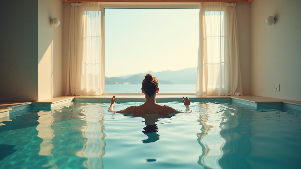 Vue en plongée d’un tapis de Pilates dans un salon lumineux