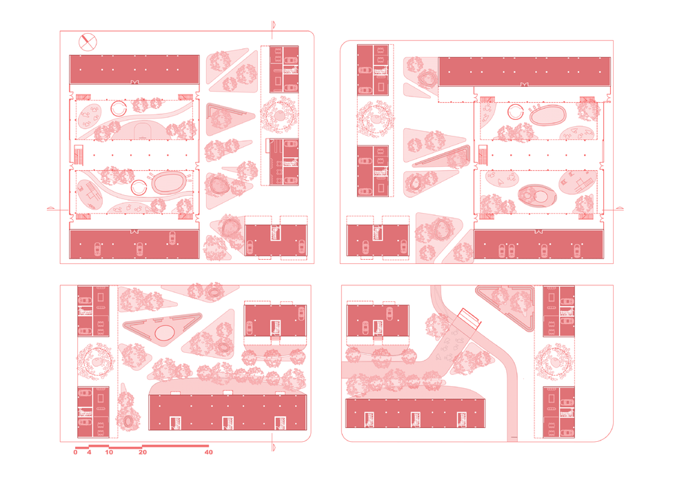 Ground floor plan of the 1st segment