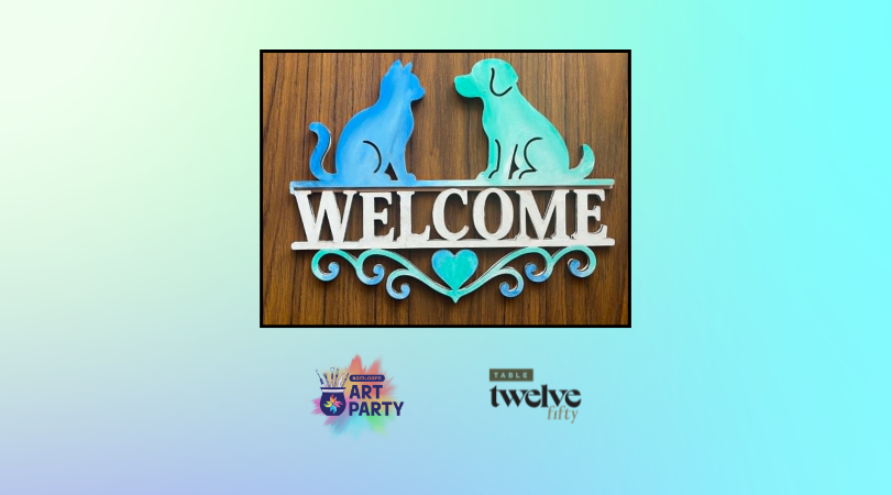 Welcome Furriends - Painted Wall Signs @ Table Twelve Fifty