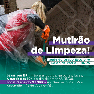 Mutirão de Limpreza - GE do Mar Passo da Pátria - 90/RS