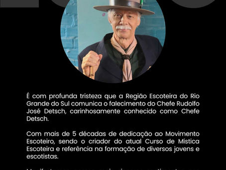 Nota de Pesar: Chefe Rudolfo José Detsch.