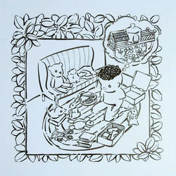 Pg 6: Jimmy dreaming up stories