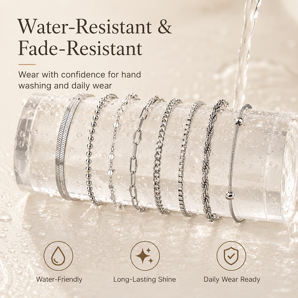 Thumbnail: Silver Elegance Stainless Steel Chain Bracelet