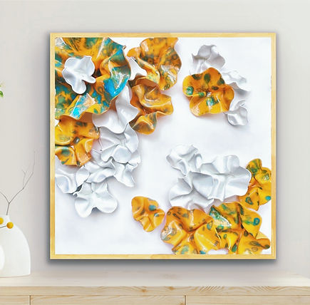 Coastal Style Art, Beach House Decor, Floral Art
