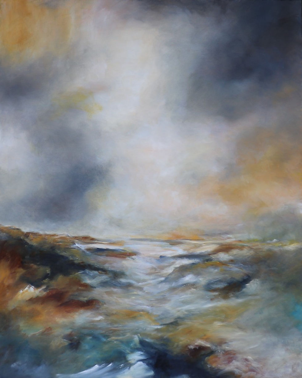 Coastal art oil on canvas