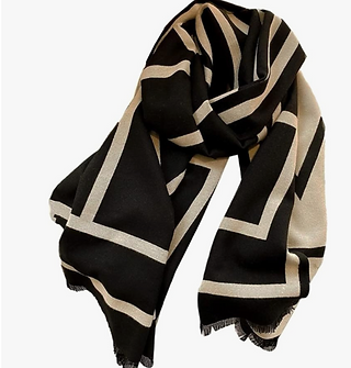 Cashmere feel Graphic Scarf