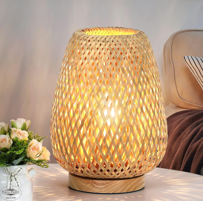 Rattan Table Lamp - Amazon