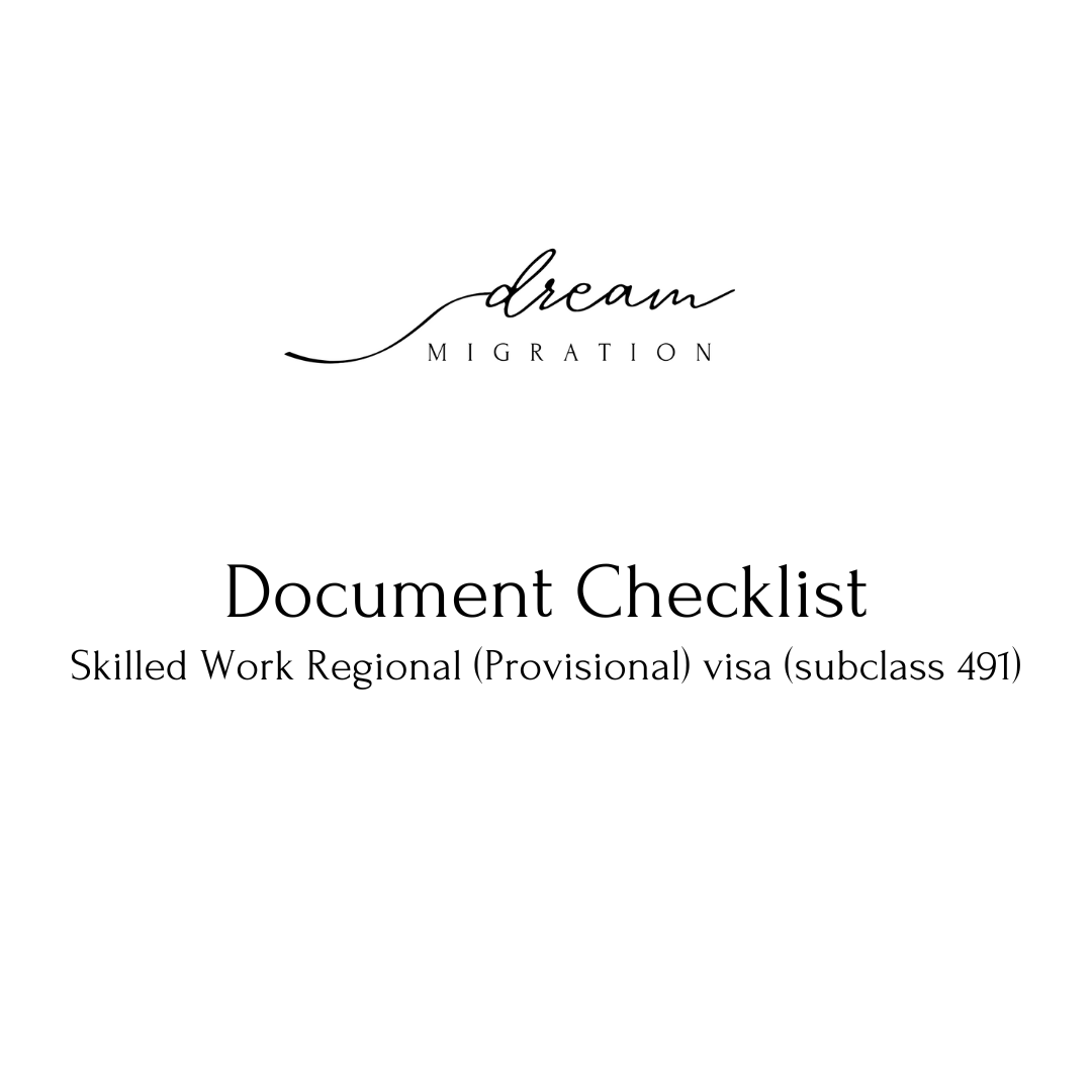 Skilled Work Regional (Provisional) Visa (subclass 491)