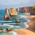 A scenic view of 12 Apostiles in Victoria, Australia