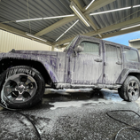 JEEP ラングラー　手洗い洗車