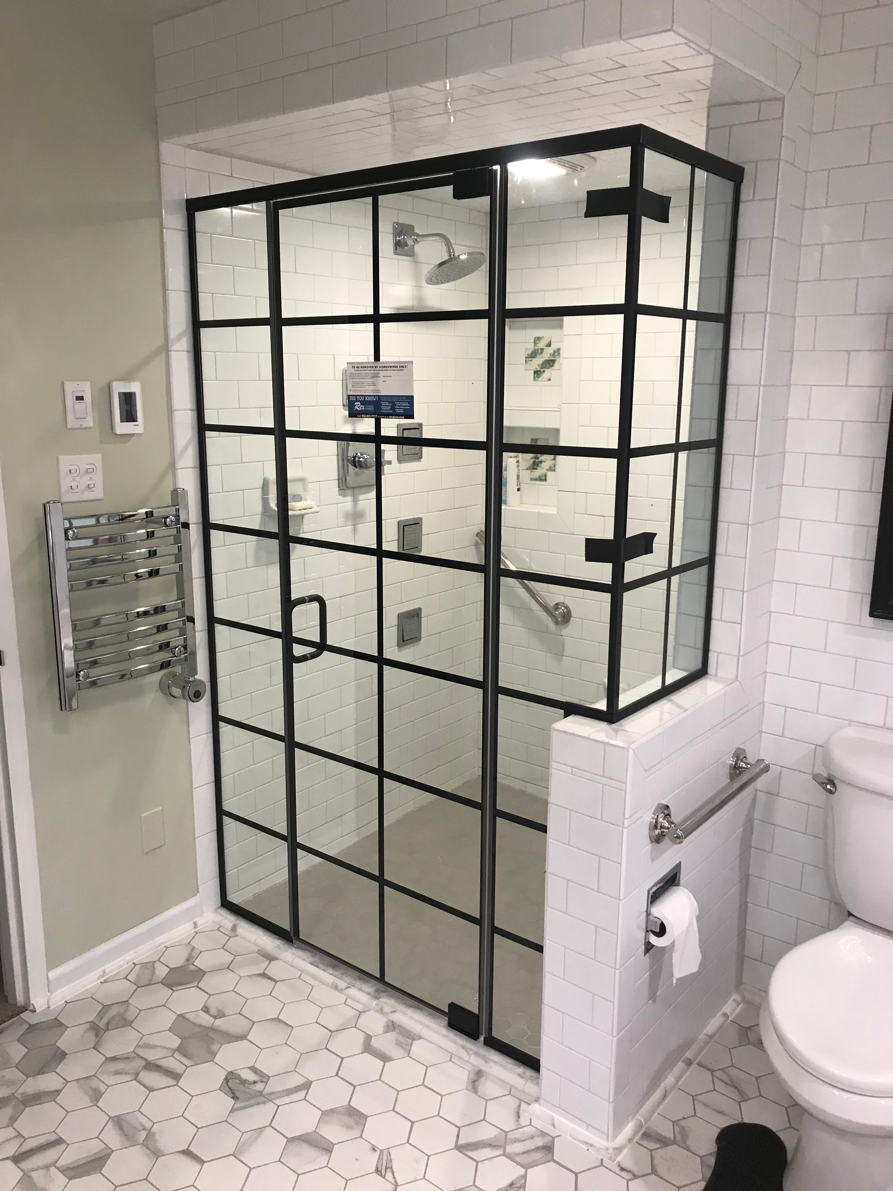 Custom glass shower doors Western PA Rex Glass & Mirror