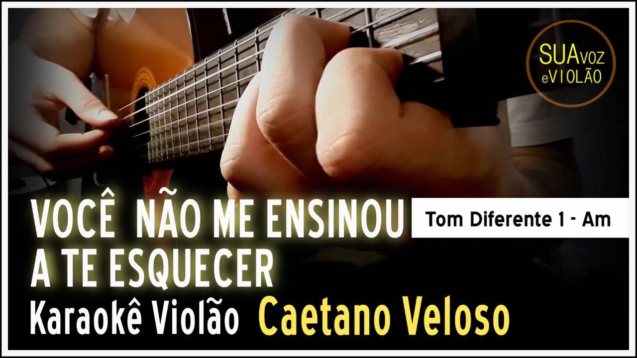 Caetano Veloso - Você não me ensinou a te esquecer - (Tom Diferente 1 - Am)