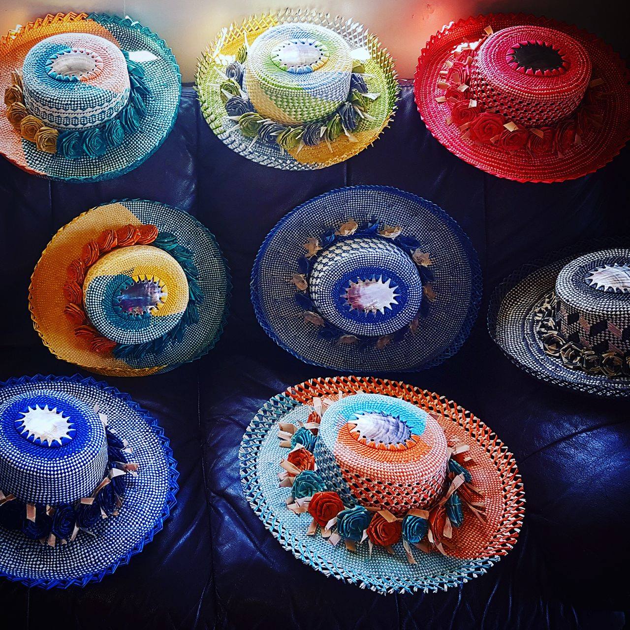 Coloured rito hats